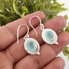 Aqua Chalcedon Ručně vyráběné šperky z drahokamů, 925 Pevné sterlingové stříbro Náušnice Unikátní design šperků, Pro ženy