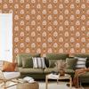 Rainbows and Butterflies Boho Wallpaper Orange, Beige and Cream 50x1000