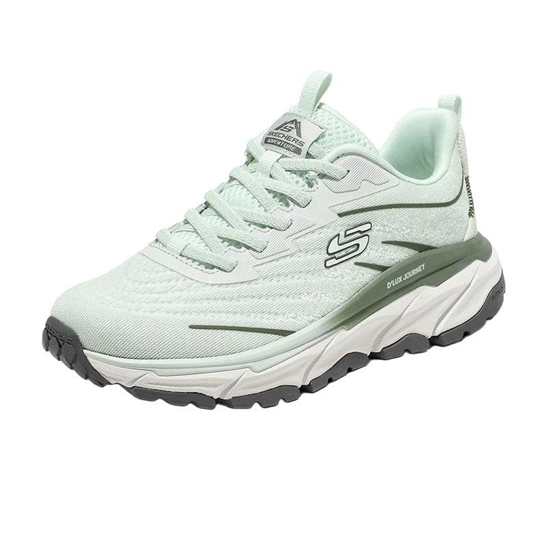 Skechers DLUX Journey Trail Comfortable Trendy Slip-Resistant Durable Low-Top Trail Running Shoes Women sneakers Green 180215-GRN