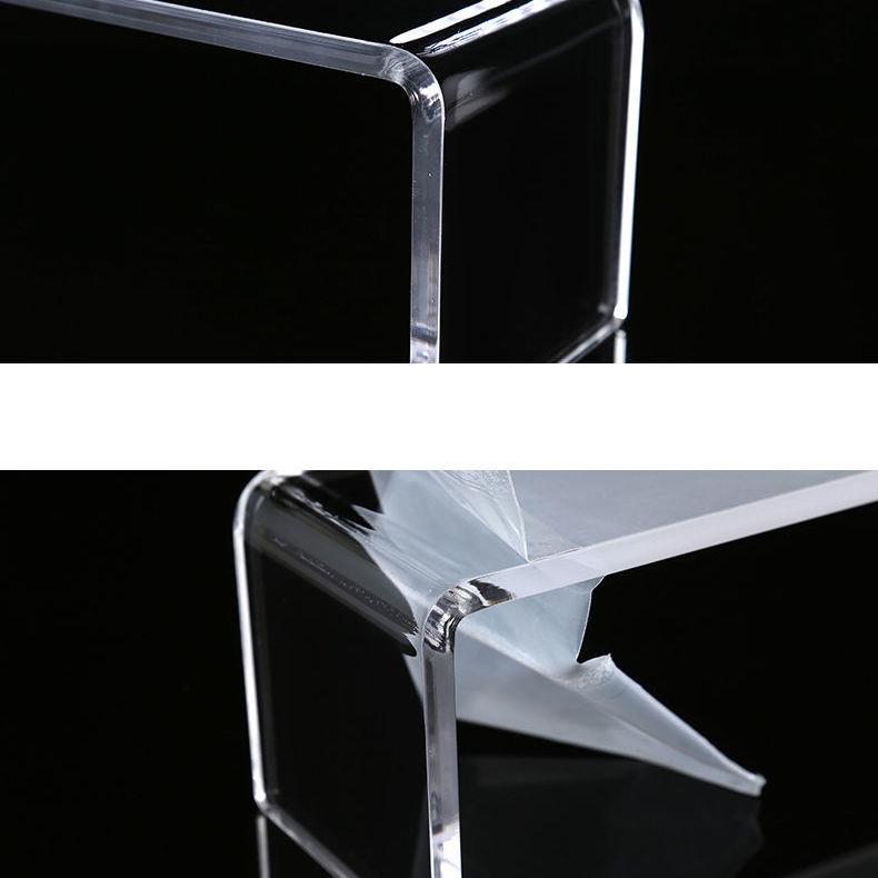 Acrylic Display Riser,Thicken 8mm Clear Display Shelf for Cupcake Stand,Figurines,Collectibles Kitchen Bathroom Home Organizer