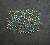 Natural Multi Fire Ethiopian Opal Black Round Cabochon Loose Gemstone Lot 50 Pcs 3 MM Black Opal Cabochon For Jewelry Making