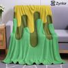 Minimal Cactus Lightweight Microfiber Soft Christmas Fleece Blanket Warm Cozy Throw for Bed Sofa Office Travel All Season