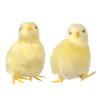 Mini Scene Model Home Decoration Easter  Chick Simulation Furry Chicken Lifelike Bird