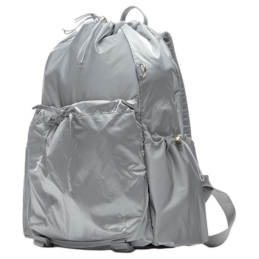New New Balance Nylon Backpack Unisex Silver NBGCEF70491
