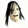 Scary Witch Mask With Long Nose Realistic Halloween Prop For Party Activities Adult Size Plastic Hand-Painted Face Mask