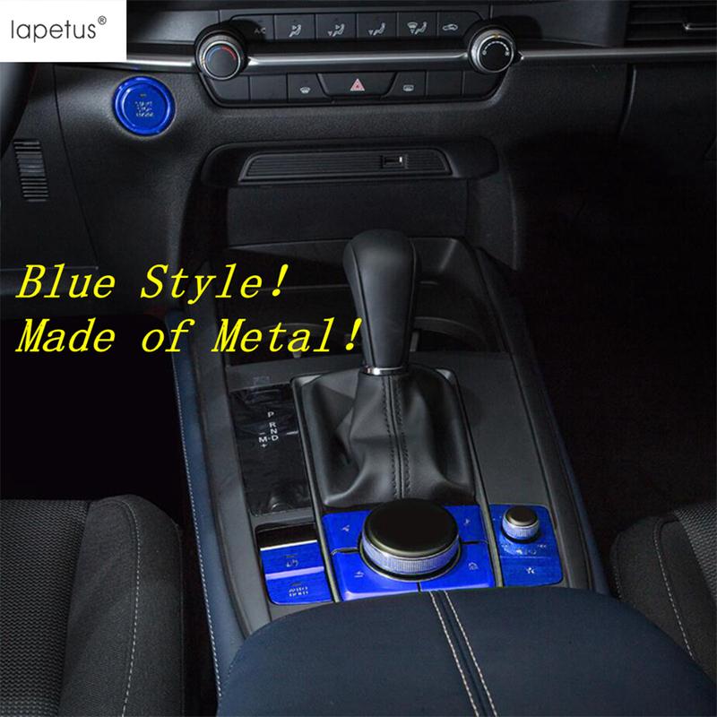 Car Engine Start Stop Multimedia Knob Button Panel Sequ Cover Trim Accessories For Mazda 3  - 2025 / CX-30  - 2025