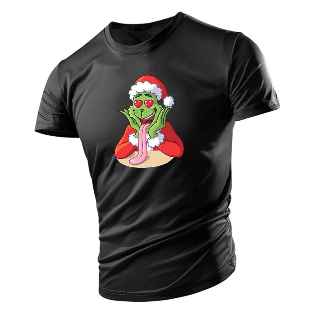 T-shirt Men's Fashion Casual Comfortable T-shirt Fun Funny Print Tops Summer New O-neck Sportswear Men's T-shirt Quick Dry