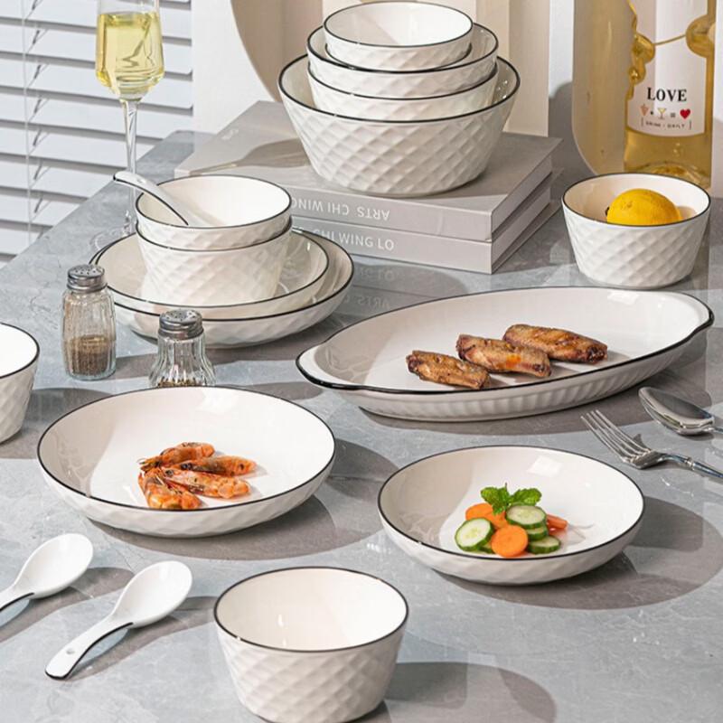 Jingdezhen Underglaze Ceramic Dinnerware Set