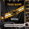 VægtæppeBoston Bruins Brugerdefineret Navn Tekst Personlig Vægophæng Vægtæppe Hjemmevæg Dekoration