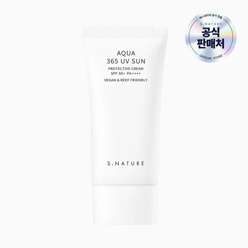 [Large Size] S.NATURE Aqua 365 UV Sun Cream 80ml (SPF 50+ PA++++)
