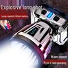Helmet-Mounted Super Bright Waterproof LED Headlamp with Induction Flashlight and Long-lasting Lithium Battery for Charging Mobile Phones