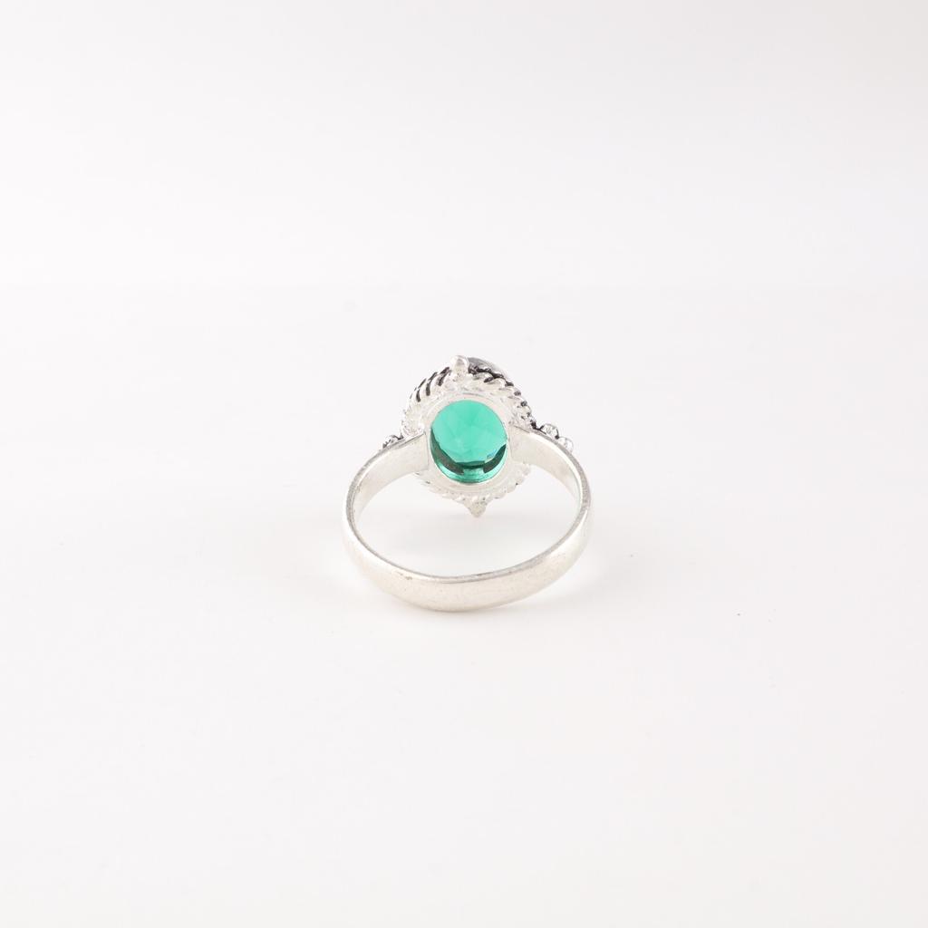 Chrome Diopside Gemstone 925 Sterling Silver Jewelry Handcrafted Designer Ring RR-9-1