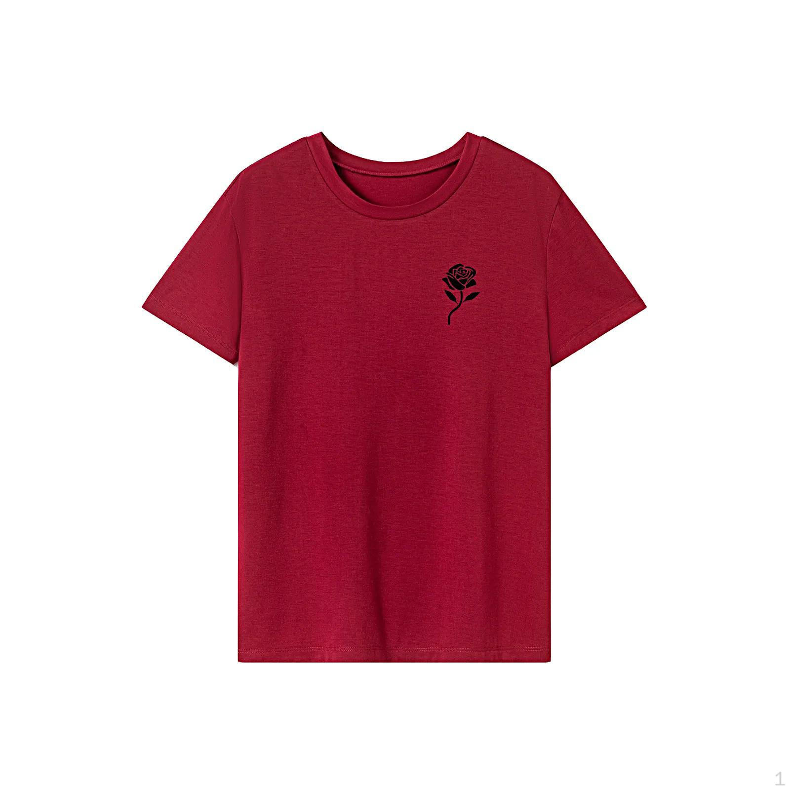 

T Shirt for Women Summer Costume Activewear Short Sleeve Top Work Shopping