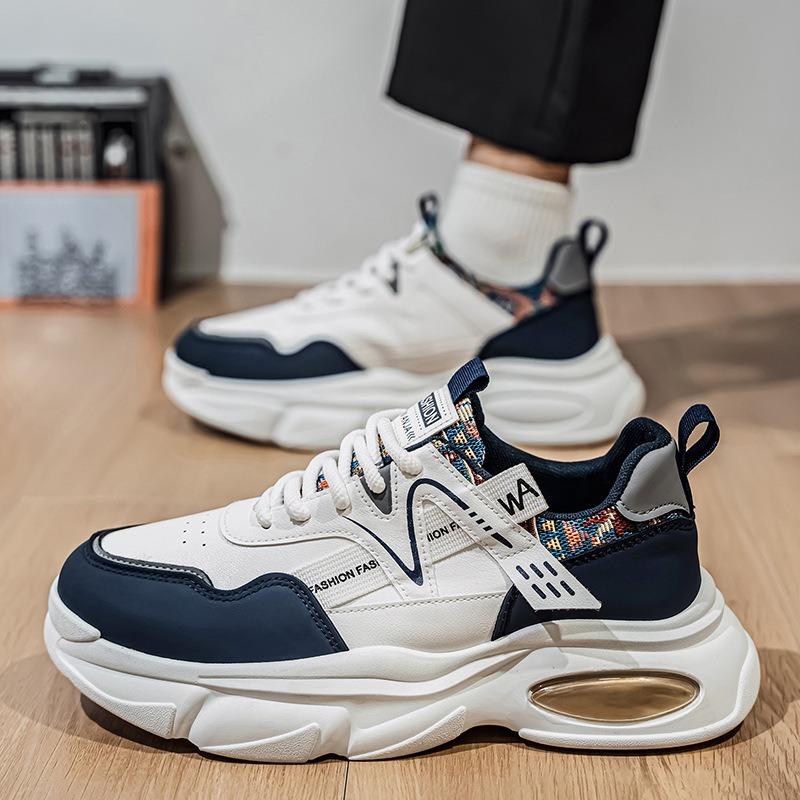 Men's Breathable Autumn Sneakers, Trendy Versatile Thick Sole Casual Running Dad Shoes for Teenagers