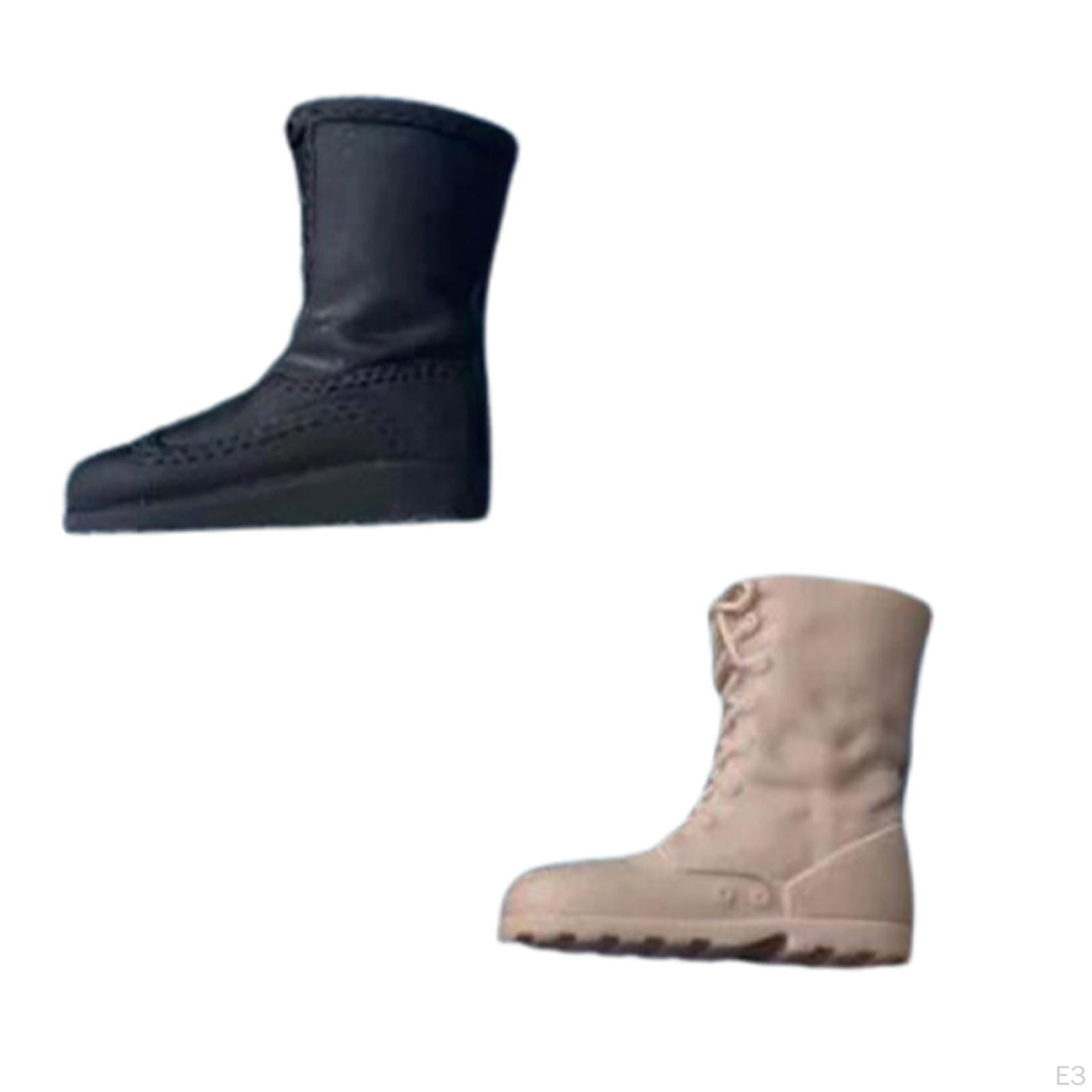 Масштаб 1/6 Фигурка Сапоги Модель Миниатюрная Обувь Аксессуары Для Одевания 12 Женские — фото 3