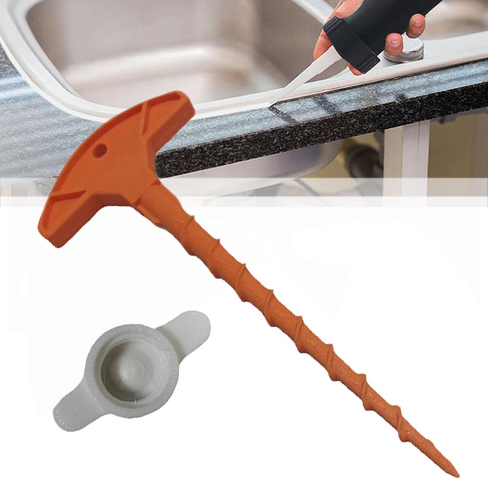 1pc Glass Glue Sealing Cap Nozzle Cleaning Tools Portable Glass Caulk Tubes Prevents Drying Sealant Nozzle Dredge Tools