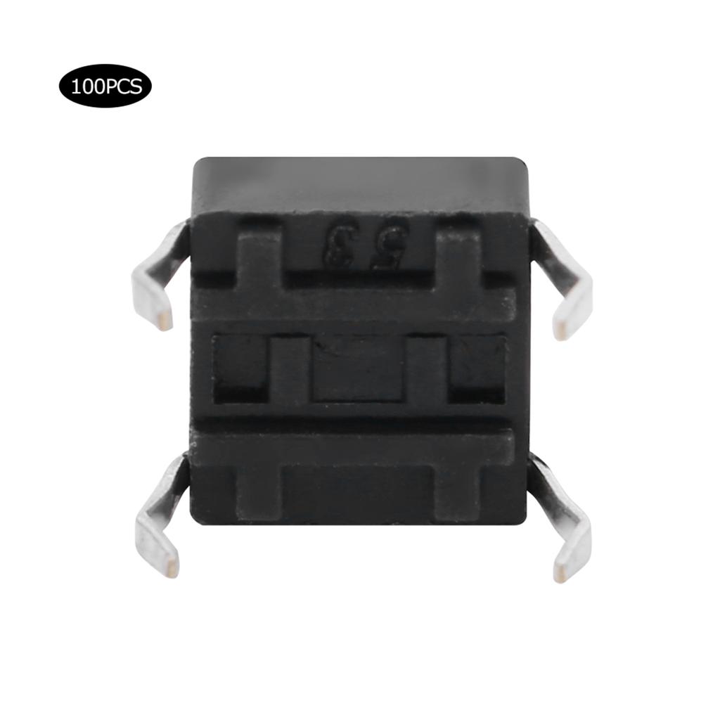 100 buc Comutator Tactic Momentan cu Buton Apăsător Mini Micro Comutator Tactic Accesoriu 6 x 6 x 5mm