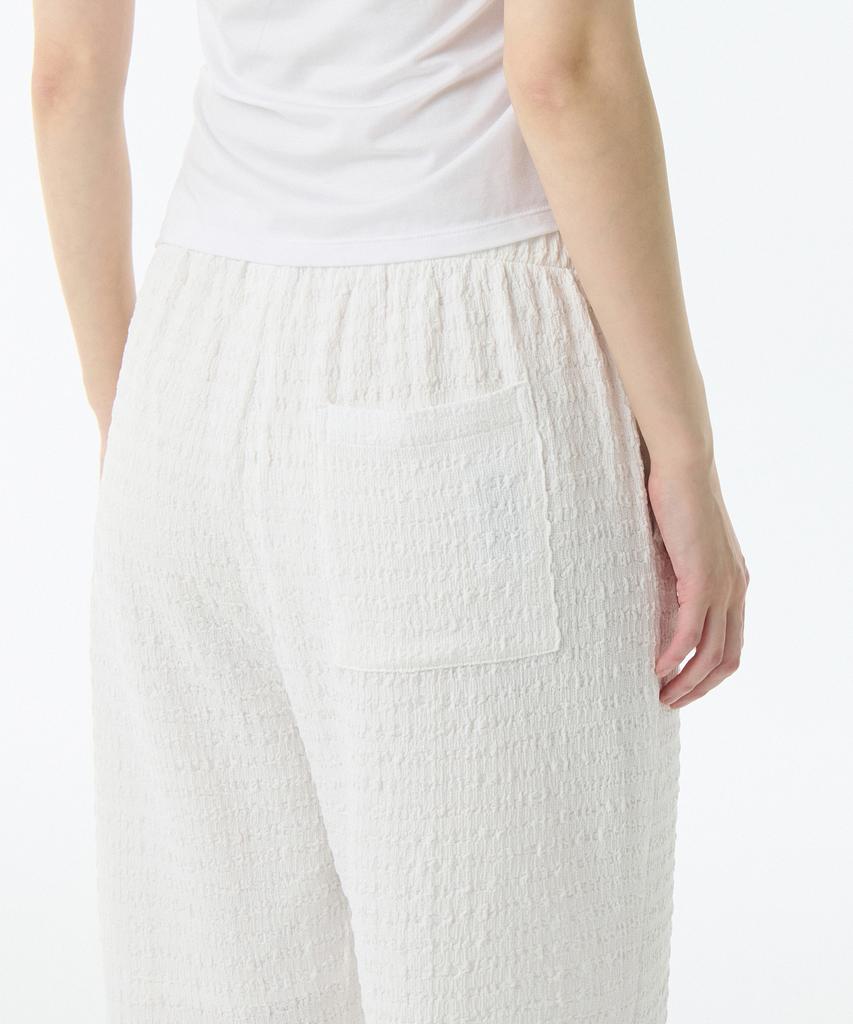 MUSINSA STANDARD WOMAN Women'S Smoked Wide Elastic Pants [Ivory]