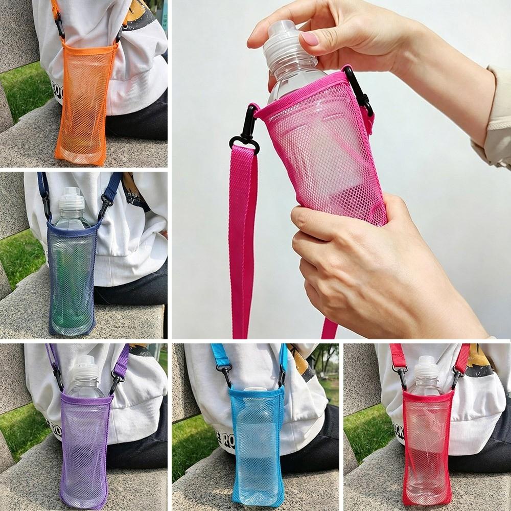 With Strap Single Shoulder Water Cup Bag Unisex Sport Water Bottle Cover Water Cup Hanging Bag