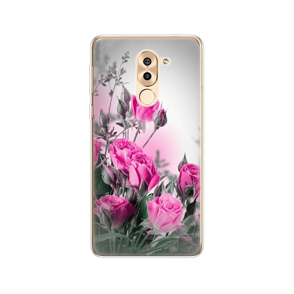 Phone Case for Huawei Honor 6X Soft Tpu Silicon Back Cover 360 Full Honor 6x Covers Protective Printing Transparent Clear Coque