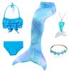Fancy Mermaid Tail Girls Mermaid Tail for Swimming Costume Mermaid Costume Swimwear Swimsuit Cosplay Birthday Party Halloween