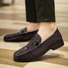 Mode Atmungsaktive Mokassins Business Schuhe Heißer Verkauf für Herren Atmungsaktive Freizeitschuhe Herren Echtleder Slipper Mode Sommer Flats