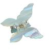 Iridescent 3D Butterfly Claw Clip: Korean Style Acetate Hair Accessory for Half Updo