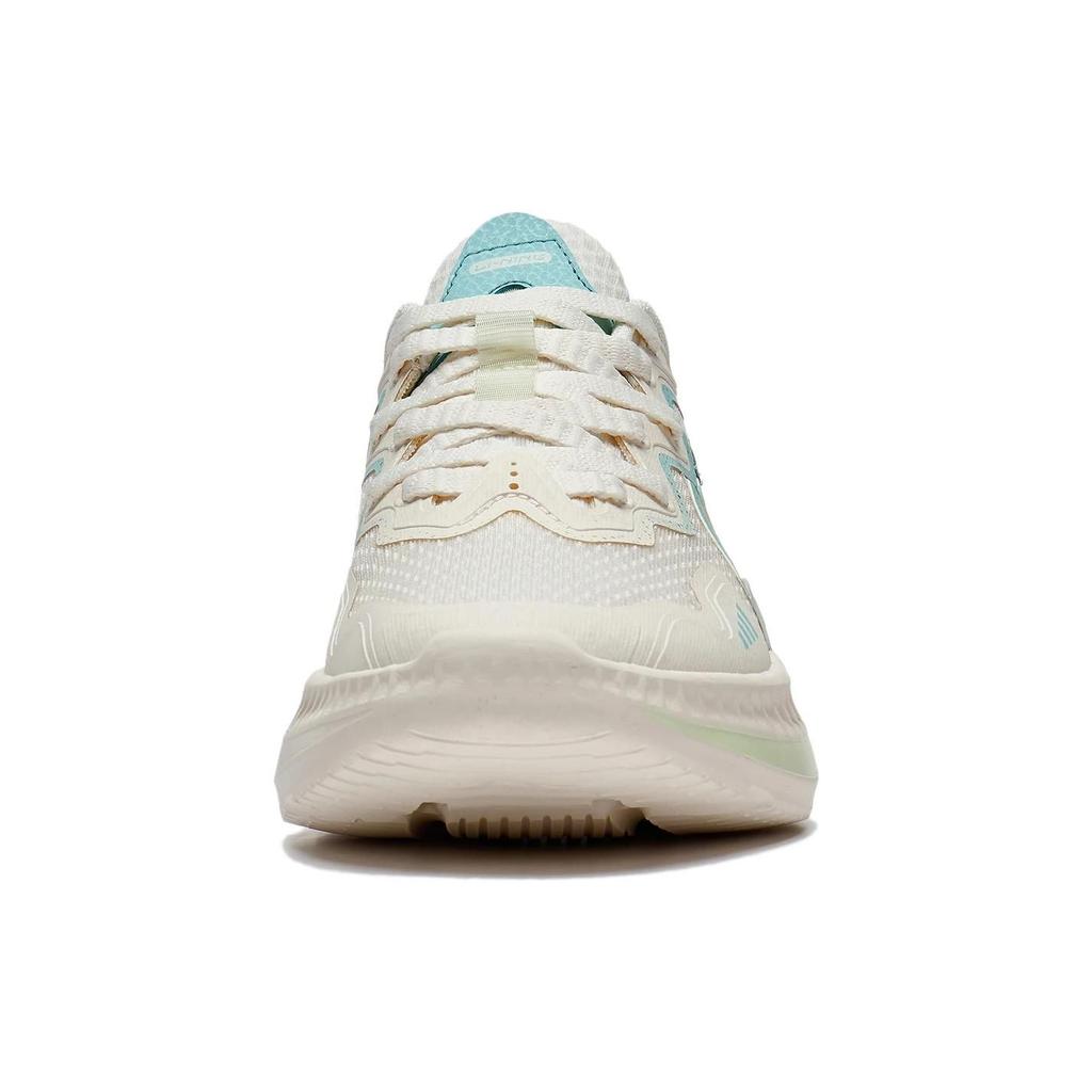 Li Ning Qing You Fabric Synthetic Leather Non-Slip Wear-Resistant Low-Top Sports Casual Shoes Women Sneaker Light-Blue AGLT058-1
