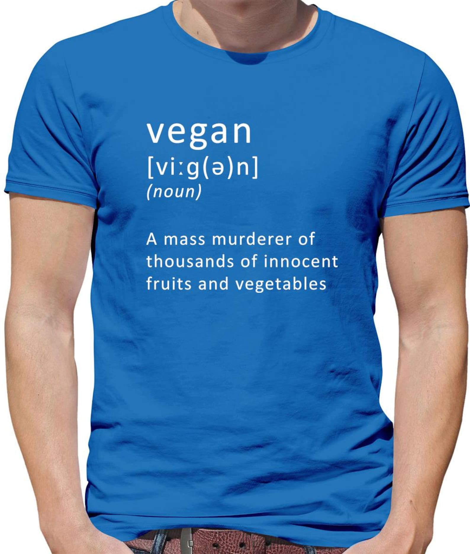 Funny Definition Vegan Mens T-Shirt 3XL