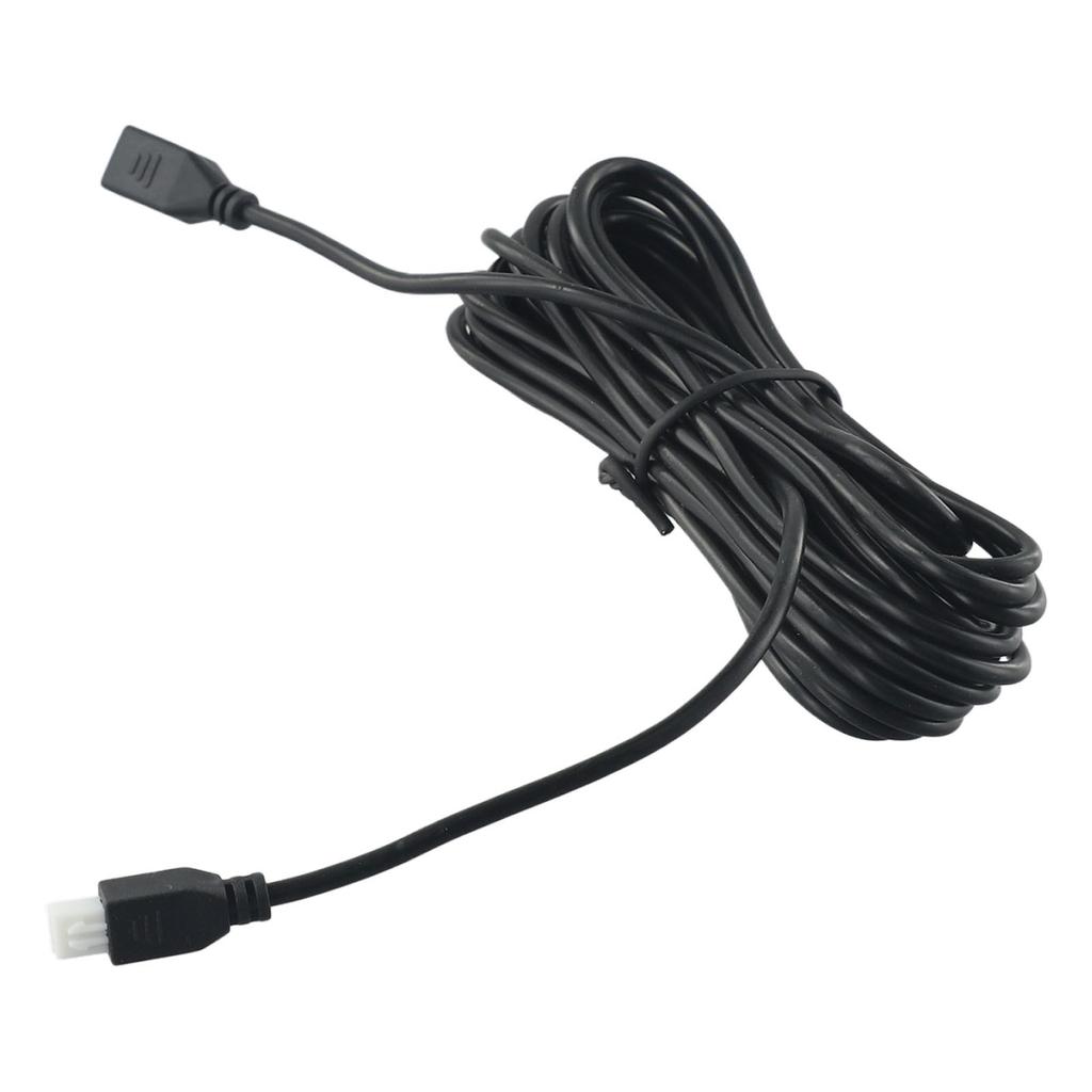 1pc Extension Cable 4 Meters Black Parking Sensor Extension Cable Plastic