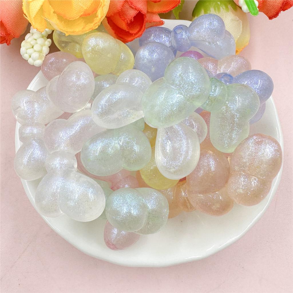 Hanmade Butterfly Beads Hair Jewelry Making With Hole for Necklace Earrings Fashion About 16mm*27mm Acrylic DIY Beading Accessory 20Pcs/Set