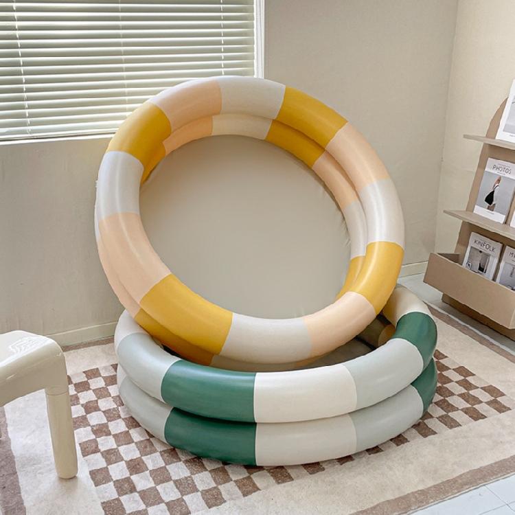 Stripe-Baby Pool Inflatable Swimming Pool Kids Water Toy for Lawn and Garden