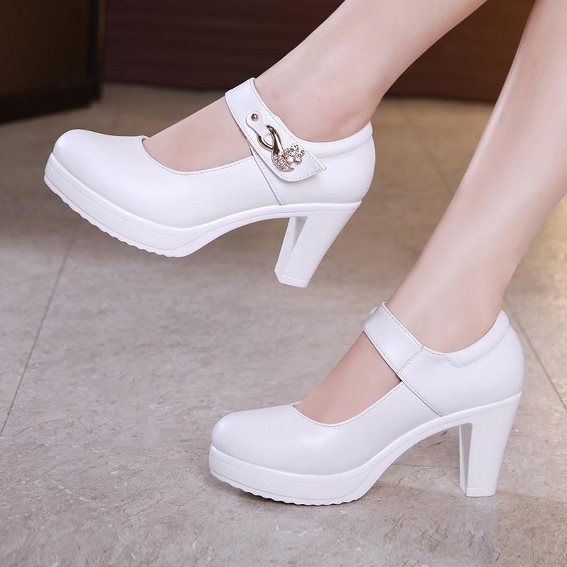 

Women High Heel Shoes 8/10/12CM Super High Heel Round Toe Women s Platform Pumps Party Office Wedding Footwear Plus Size 32-43 33