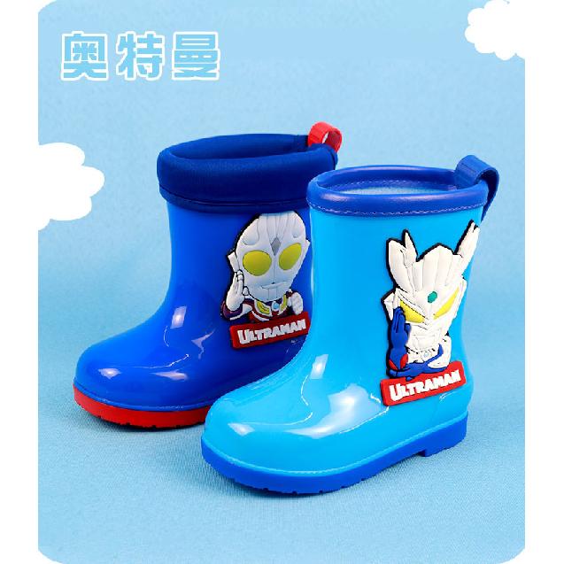 Ultraman Summer Four Seasons Children's Rain Boots Boys Cute Cartoon Overshoes Waterproof Tiga Zero Mid-Calf Water Shoes