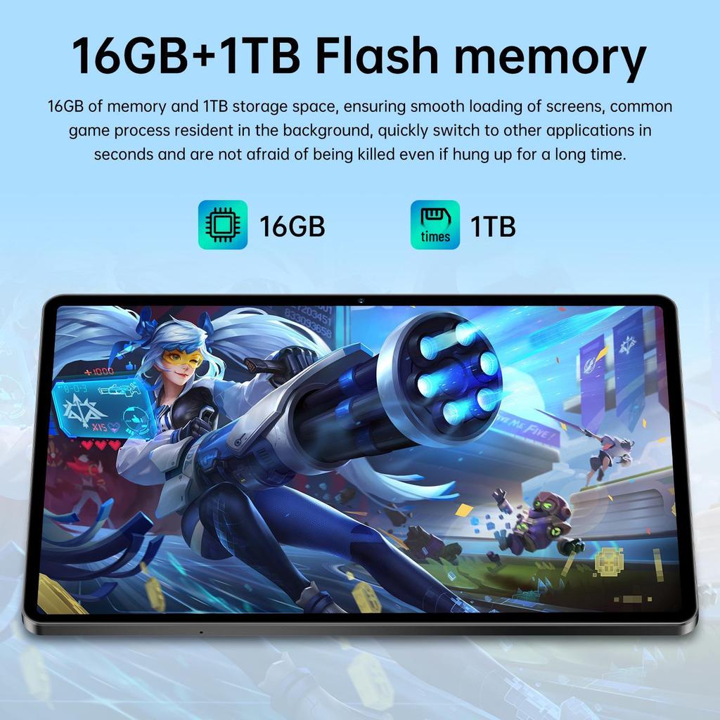 Pro 13 Cross-Border 10.1" Android Tablet, Octa-Core, 16GB+1TB, 4G Compatible