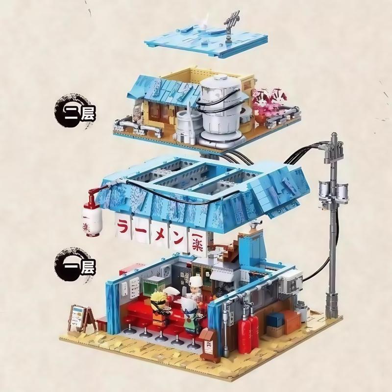 Keeppley Naruto Breeze Series Yile Lamian Noodles Hall Assembled Building Blocks Children'S Toys Collection Model K20509