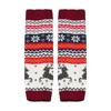 Gifts Retro Christmas Leg Warmers Snowflakes Keep Warm Knitted Foot Cover Stretchy Deer Knit Long Socks for Women & Girls
