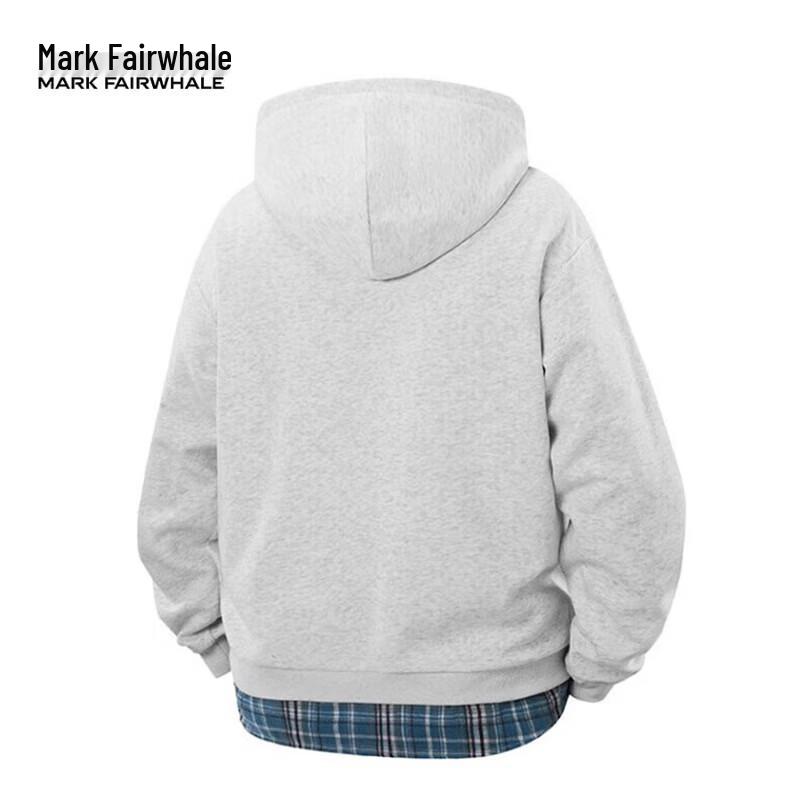MARK FAIRWHALE Men's Color-Block Plaid Casual Jacket