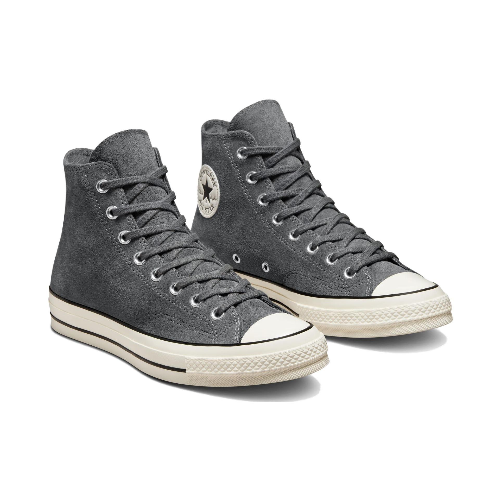 Кроссовки унисекс Converse Chuck 70 Suede High Cyber ​​Grey Egret Black A02753C 40 — фото 3