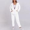 Korean Style Women's Hooded Fleece Sweatshirt - Autumn/Winter Casual Loose Top Coat Hoodie Set