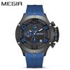 Men'S Multifunctional Chronograph Sports Fashion Silicone Strap 8115
