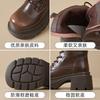 British Martin Boots Women's 2026 Spring and Autumn New Fashion Versatile Leather Retro Rub Color Platform Casual Boots