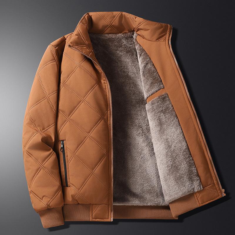 Parka invernali casual caldi giacche outdoor collo alto antivento abbigliamento maschile ispessito comodi cappotti di cotone