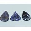 196Cts. Natural Blue Sodalite Pear Shape Cabochon Loose Gemstone 03Pcs Lot C-1752