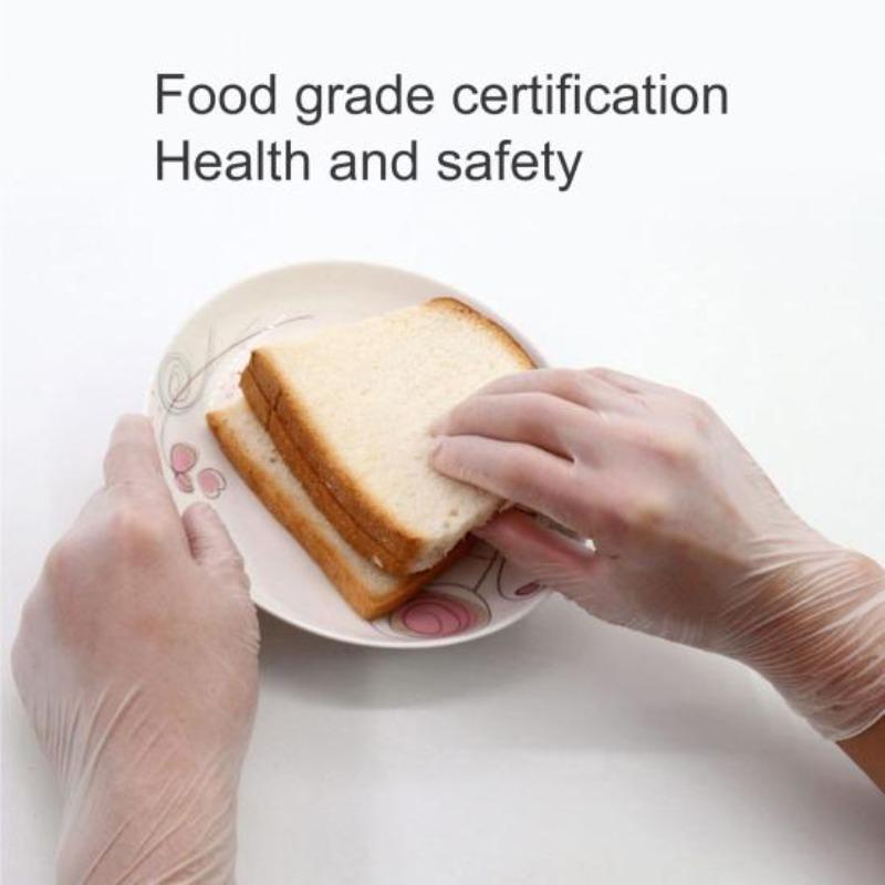 100Pce/Bag Universal Disposable Gloves Waterproof Daily Use Food Handling Plastic