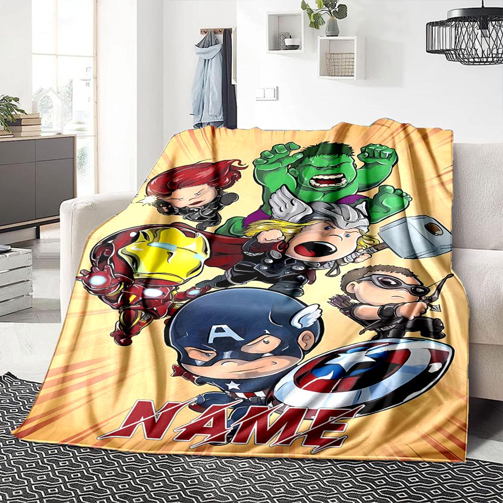 Custom Name "Spider-Man: Web Heroes" blanket for Couch & Bed, Plush Cozy Fuzzy Blanket Super Soft & Warm Blankets for Fall and Winter. 090816