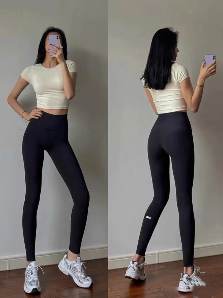 Frühjahr/Sommer 2026 Damen-Vierfarben-Beinpatch-Yogahose - Bequem, Schlank machend und Lässige Fitness-Basisschicht.