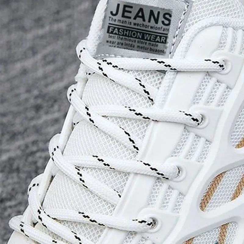 New Men's Shoes Breathable Casual Sneakers Summer White Running Shoes Lightweight Soft Sports Shoe for Male Large Size 39-44