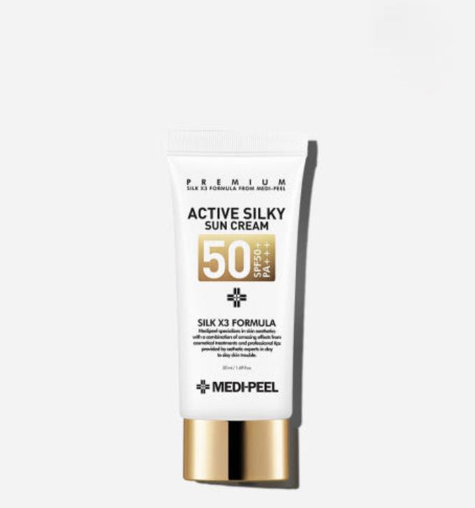 

MEDI-PEEL Активный шелковистый солнцезащитный крем SPF50+ PA+++ 50мл – Легкий корейский солнцезащитный крем 50ml