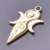 5pcs/Lot New Moon Charm No Fade Stainless Steel Pendants Charms In Bulk DIY Jewelry Making Supplies Witch Knot Star Accessories